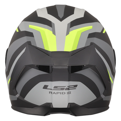 LS2 FF820 Rapid III Hyper matt zwart / fluor geel - KartKings