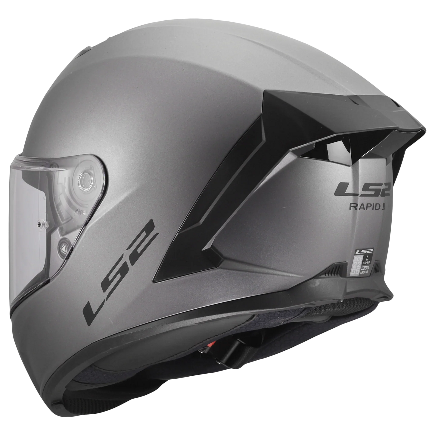 LS2 FF820 Rapid III solid matt titanium - KartKings