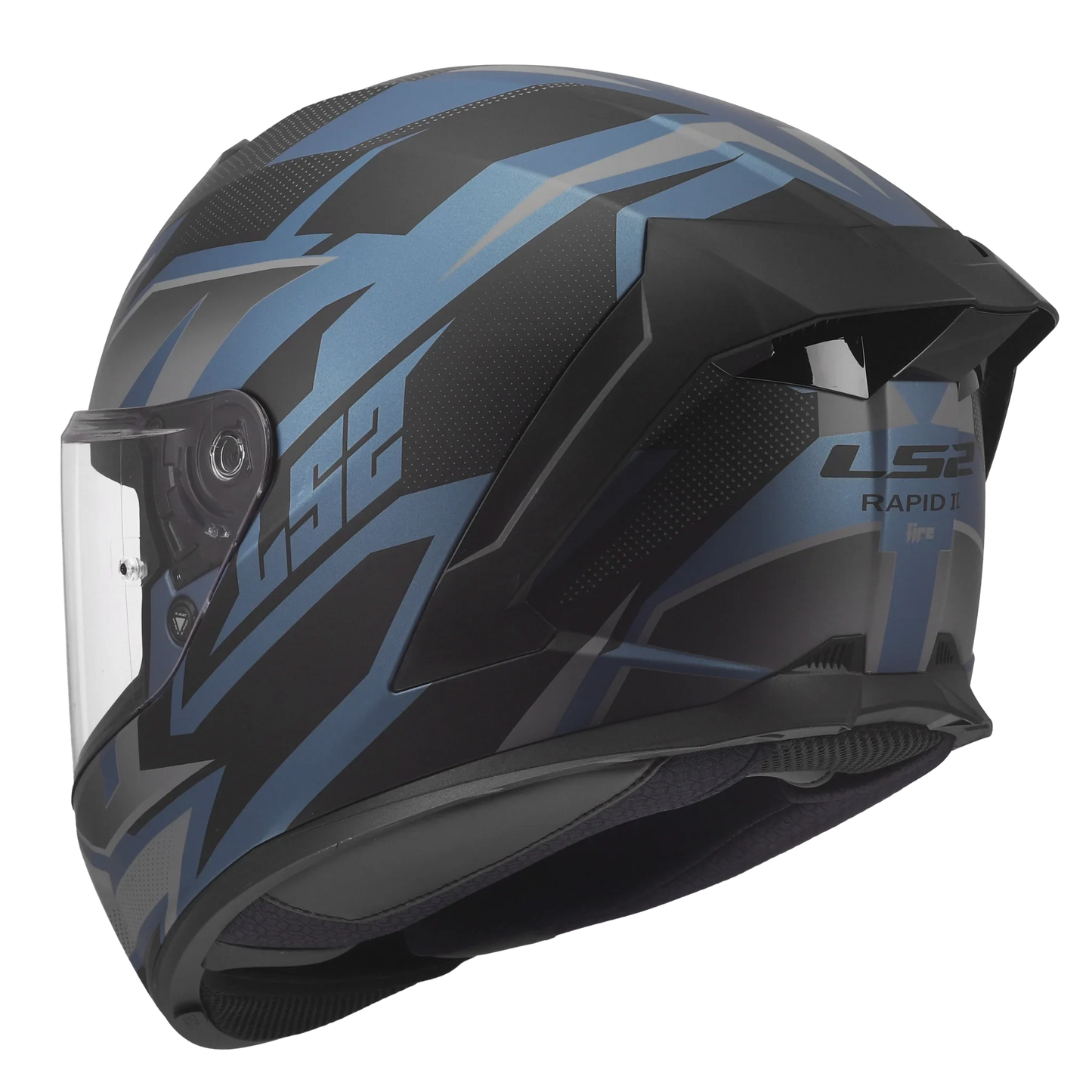 LS2 FF820 Rapid III XTREM zwart/blauw - KartKings