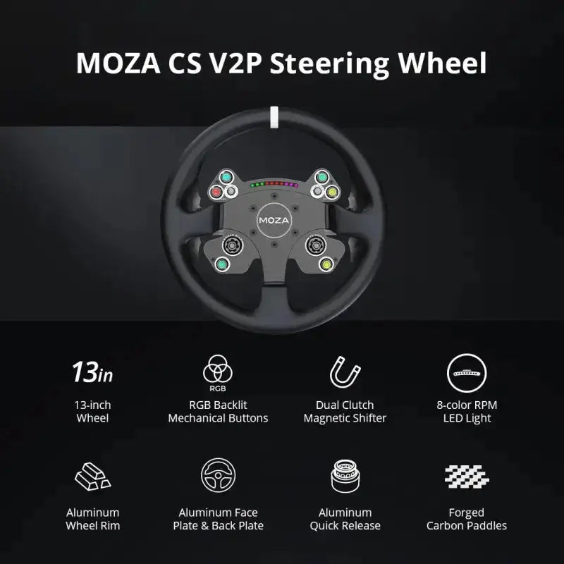 MOZA Racing CS V2P Steering Wheel