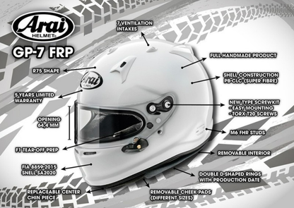 Arai GP-7 Helm (SA2020 - FIA 8859-2015)