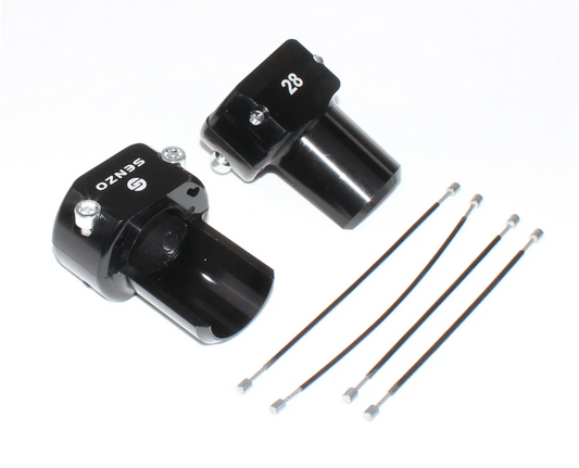 Senzo Rear bumper saver set 28MM black