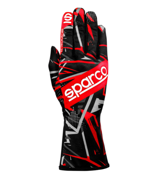 Sparco K-rookie kart handschoenen zwart / rood
