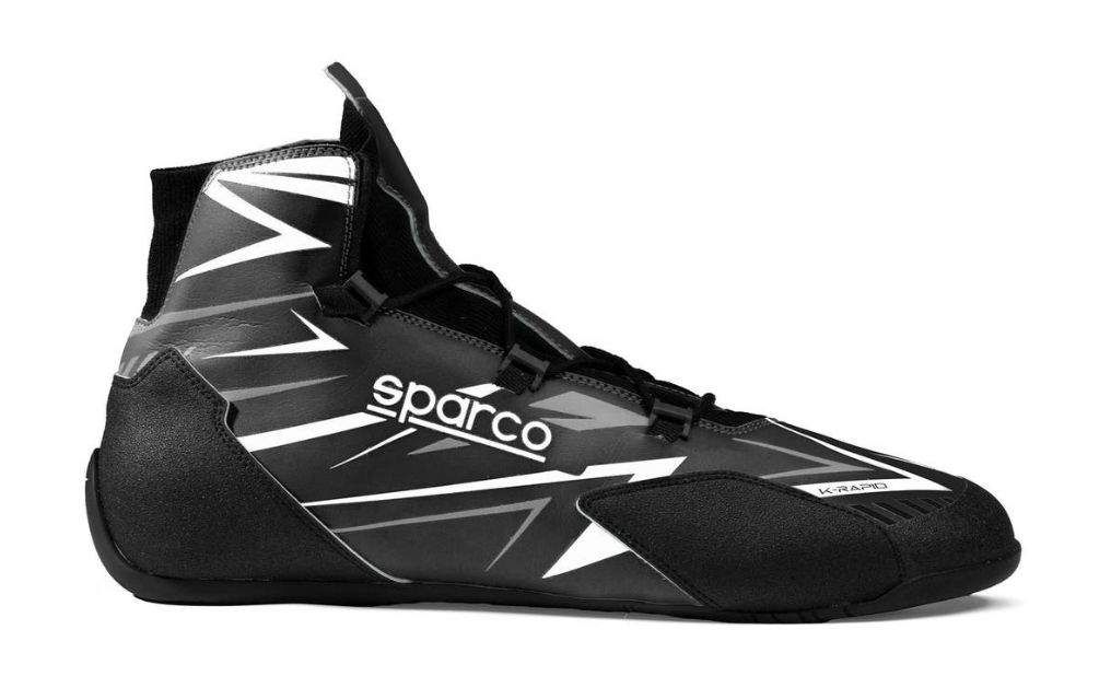 Sparco K-rapid FIA 8877-2022 (mit Schnürsenkeln) schwarz/weiß
