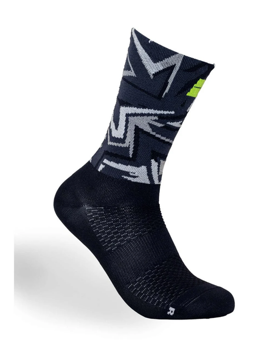 Bengio Kartsocken K-Summer schwarz/fluoreszierend gelb