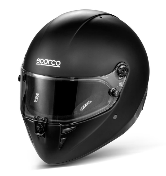 Sparco Stealth FIA 8878 – 2024 Mattschwarzer Karthelm