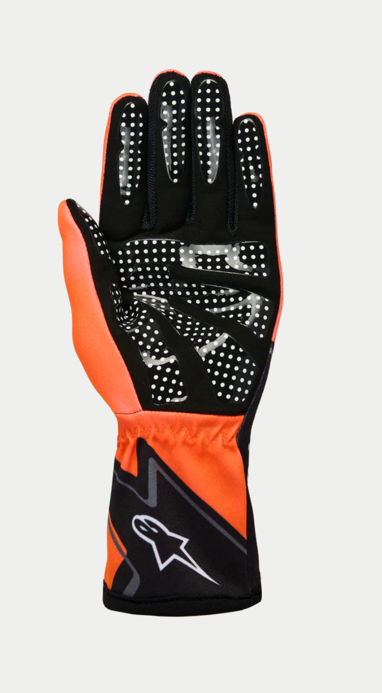 Alpinestars karthandschoen k-race graphic 1 zwart fluor oranje