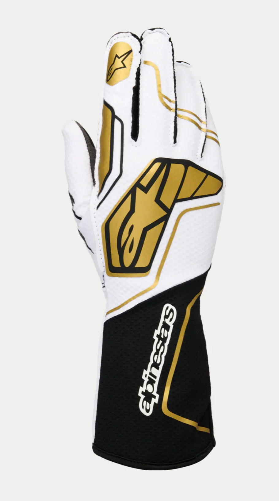 Alpinestars Tech 1-KX V4 zwart/goud/wit (FIA-karting) - KartKings