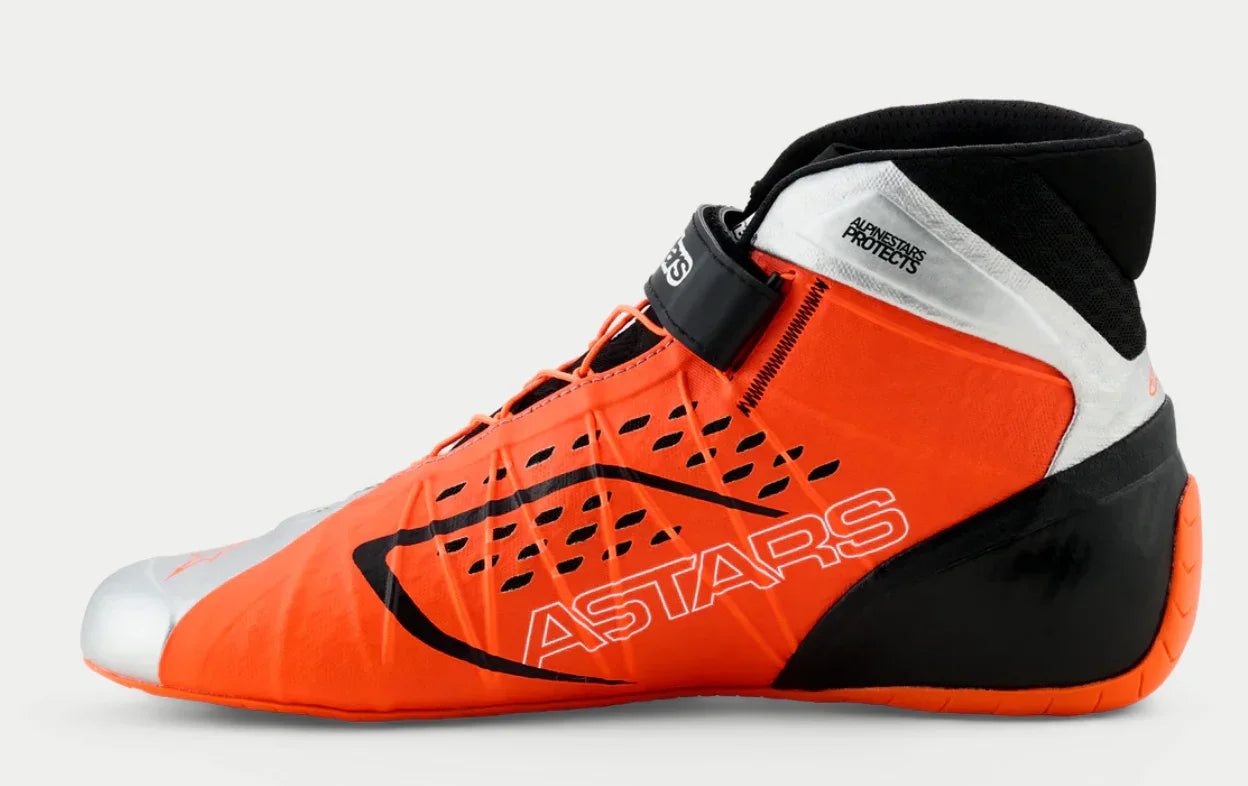 Alpinestars KX V3 FIA gekeurde kartschoenen oranje/zilver - KartKings