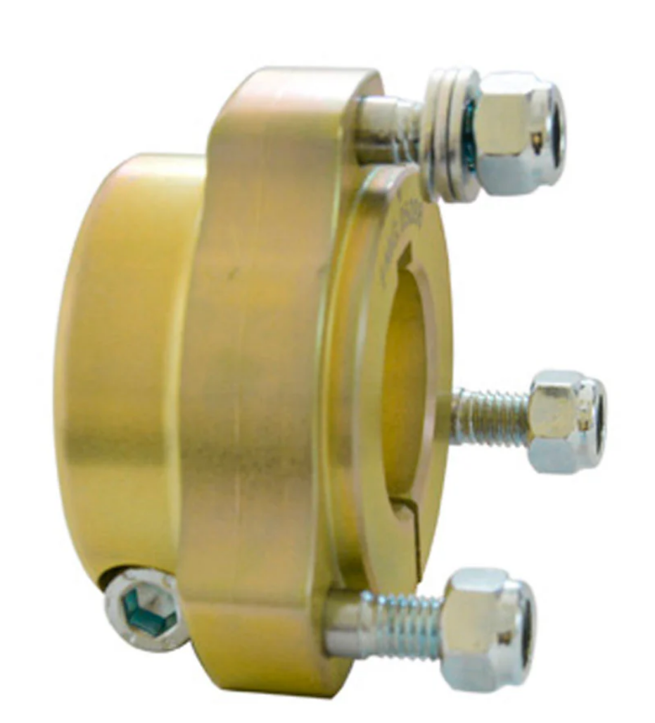 CRG aluminium achterwielnaaf 30x35 mm goud - KartKings