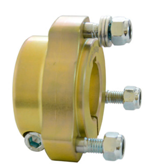 CRG aluminium achterwielnaaf 30x35 mm goud