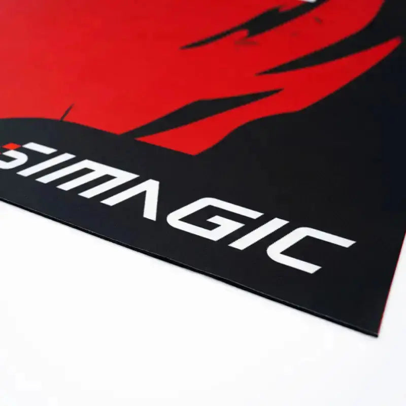 Simagic Floor Mat – Black / Red - KartKings
