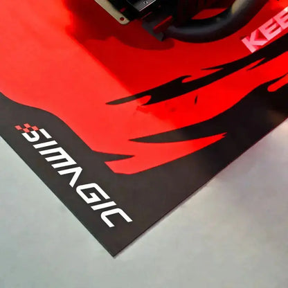 Simagic Floor Mat – Black / Red - KartKings