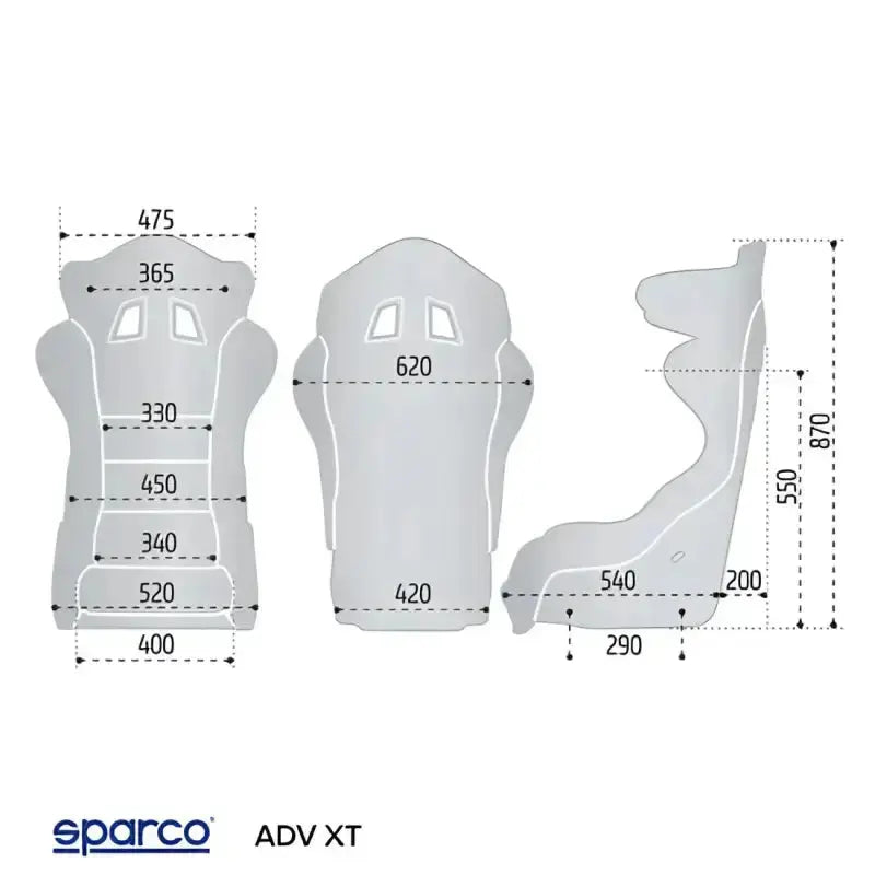 SPARCO ADV XT FIBREGLASS SEAT