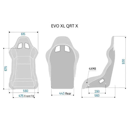 SPARCO EVO QRT X Race Seat - Black - KartKings