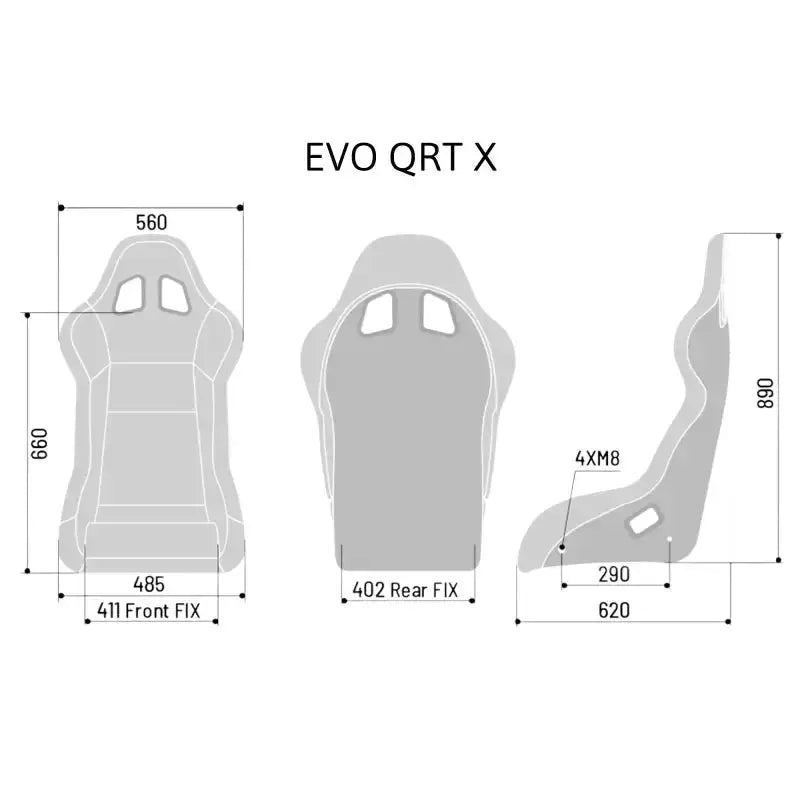 SPARCO EVO QRT X Race Seat - Black - KartKings