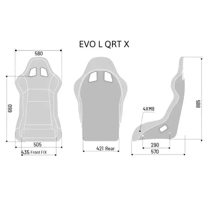 SPARCO EVO QRT X Race Seat - Black - KartKings