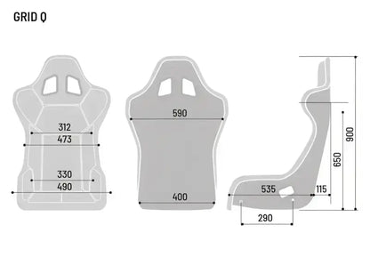 Sparco - GRID-Q QRT Race Seat - Black - KartKings