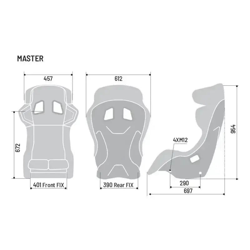 SPARCO MASTER FIBREGLASS SEAT - KartKings