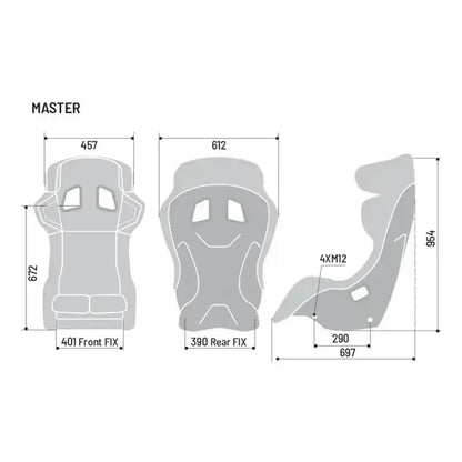 SPARCO MASTER FIBREGLASS SEAT