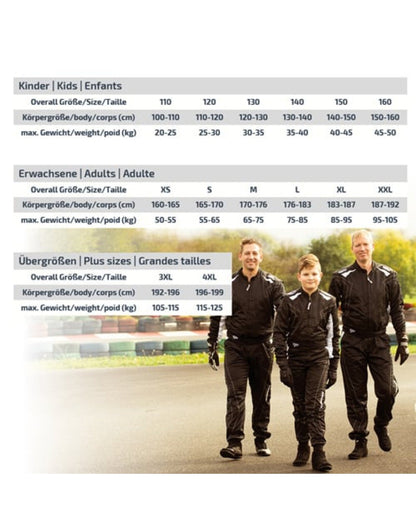 Speed Hobby Overall DAYTONA HS-1 Schwarz/Weiß 2.0 - 2. Farbe