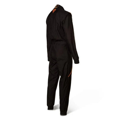 Speed RS-1 Barcelona 2-lagen overall zwart/fluor oranje - KartKings