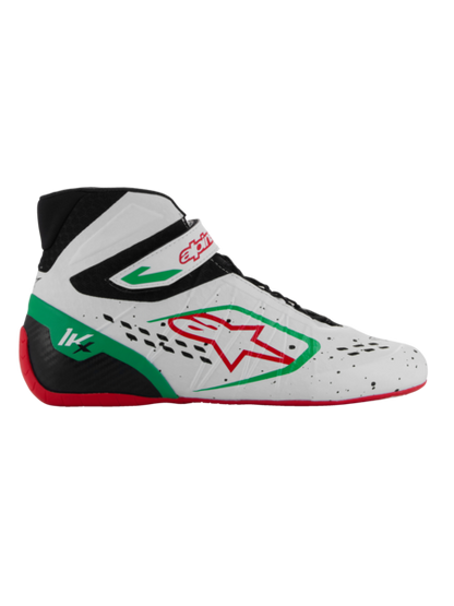 Alpinestars KX V3 Fia gekeurde kart schoenen Wit / groen / rood