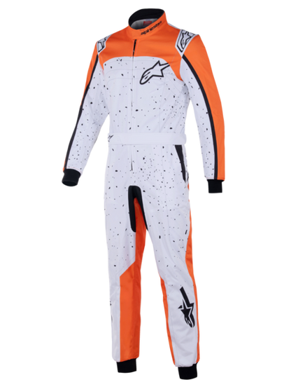 Alpinestars KMX-9 V3 Graphic 6 Weiß/Orange/Schwarz