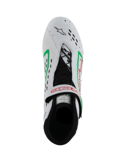 Alpinestars KX V3 FIA kart schoenen wit/groen/rood
