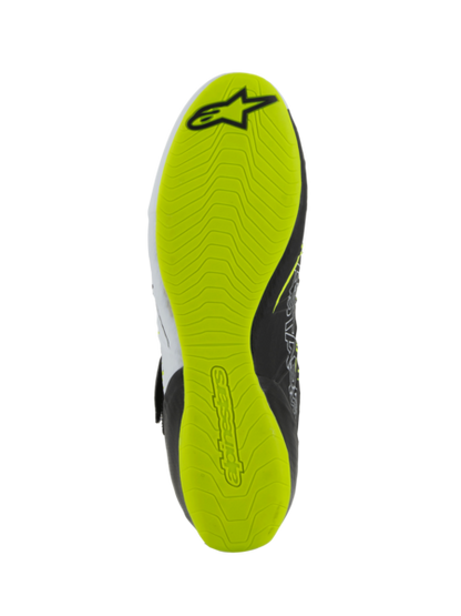 Alpinestars KX V3 FIA gekeurde kartschoenen zwart/wit/fluor geel