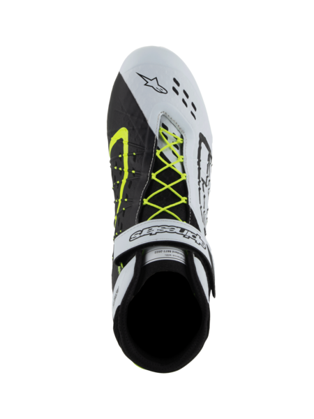 Alpinestars KX V3 FIA gekeurde kartschoenen zwart/wit/fluor geel