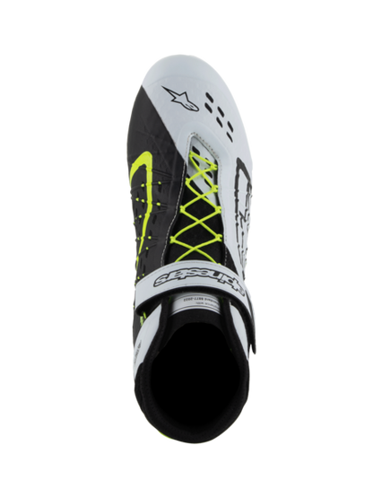 Alpinestars KX V3 FIA gekeurde kartschoenen zwart/wit/fluor geel