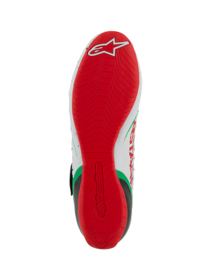 Alpinestars KX V3 FIA kart schoenen wit/groen/rood