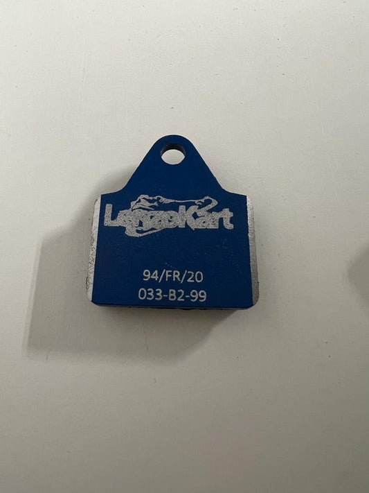 Lenzo/Luxor Mini Kart Bremsbelag Medium blau